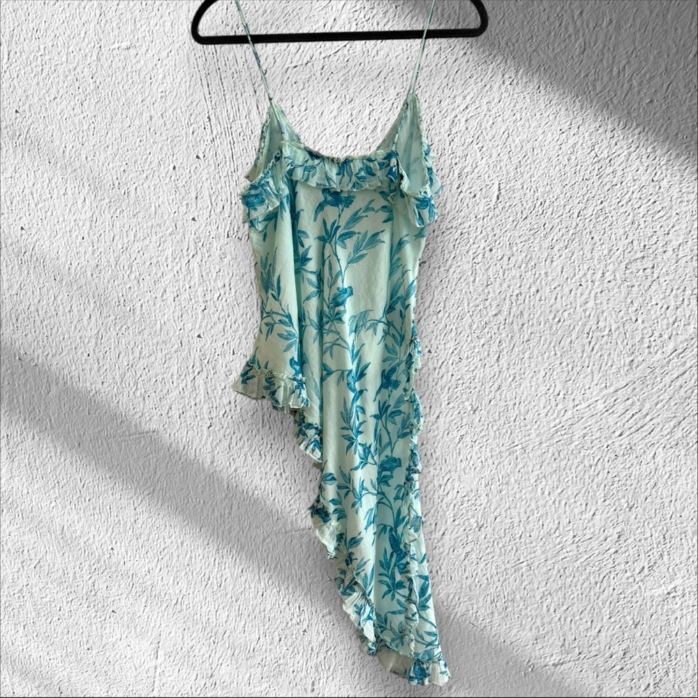 Free People X Intimately FP Vida Printed Asymmetric Hem Cotton Cami in Sky - Picture 6 of 8